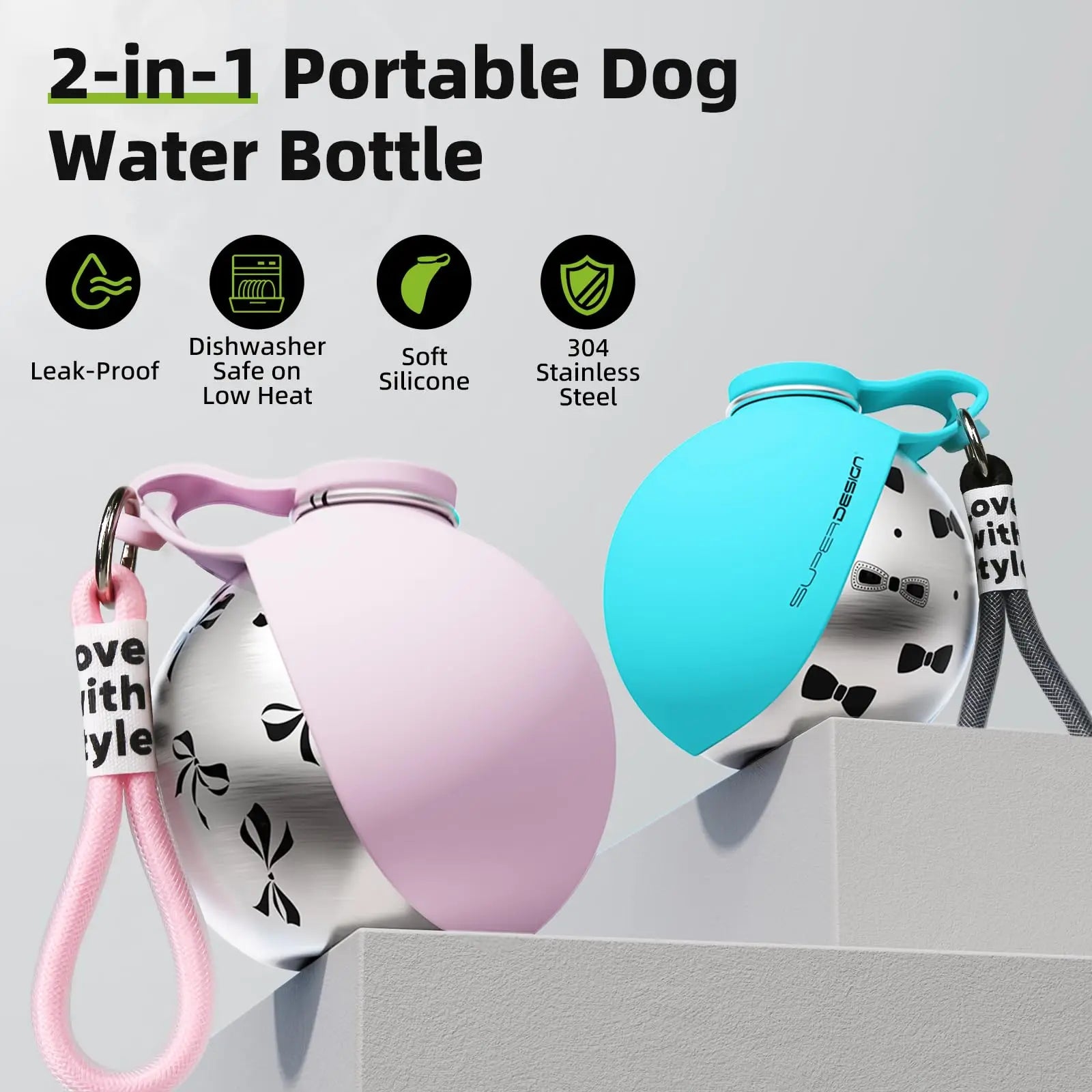 Portable Dog Water Bottle for Small Dogs