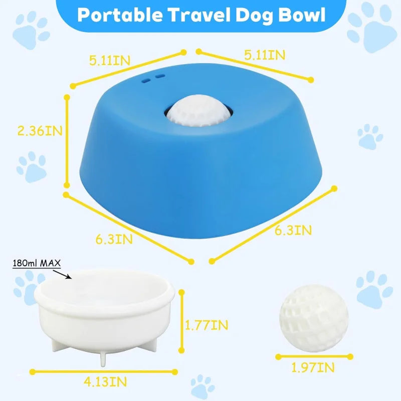 Anti-Choking Slow Feeder Dog Bowl Non-Slip