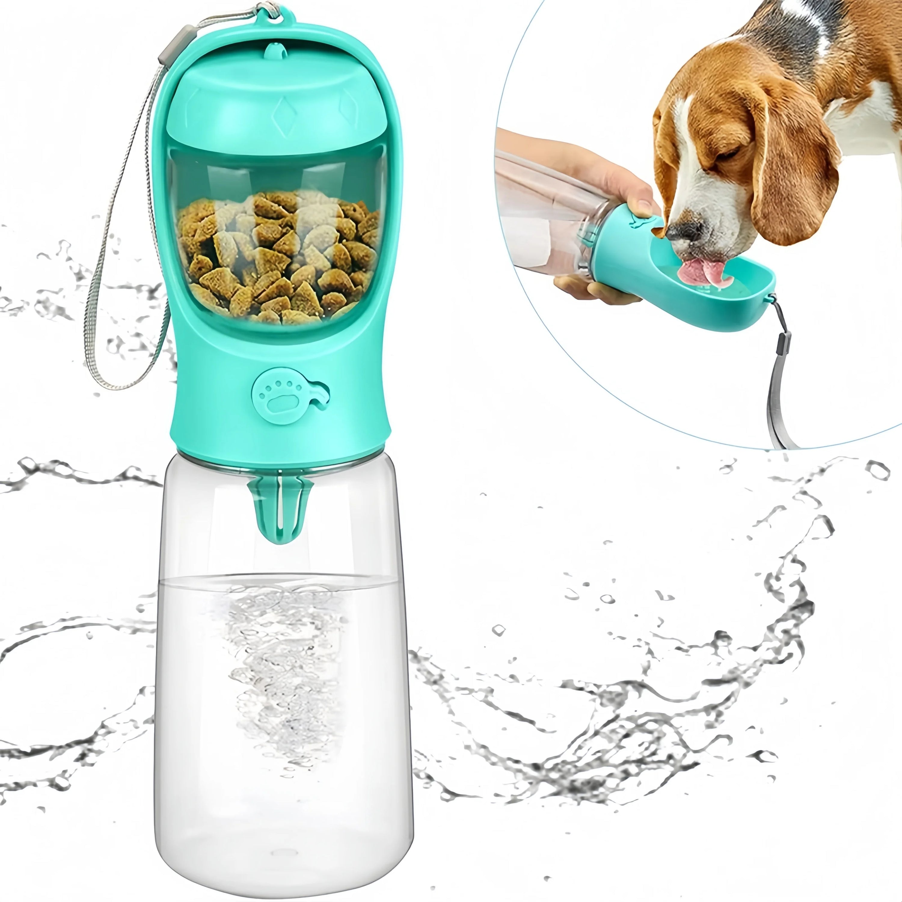 Bottle With Food Dispenser puppy water bottle