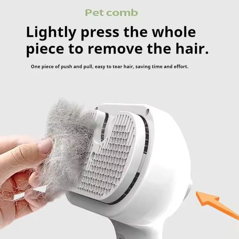 3in1 Pet Steam Spray Grooming Brush for Dogs Cats