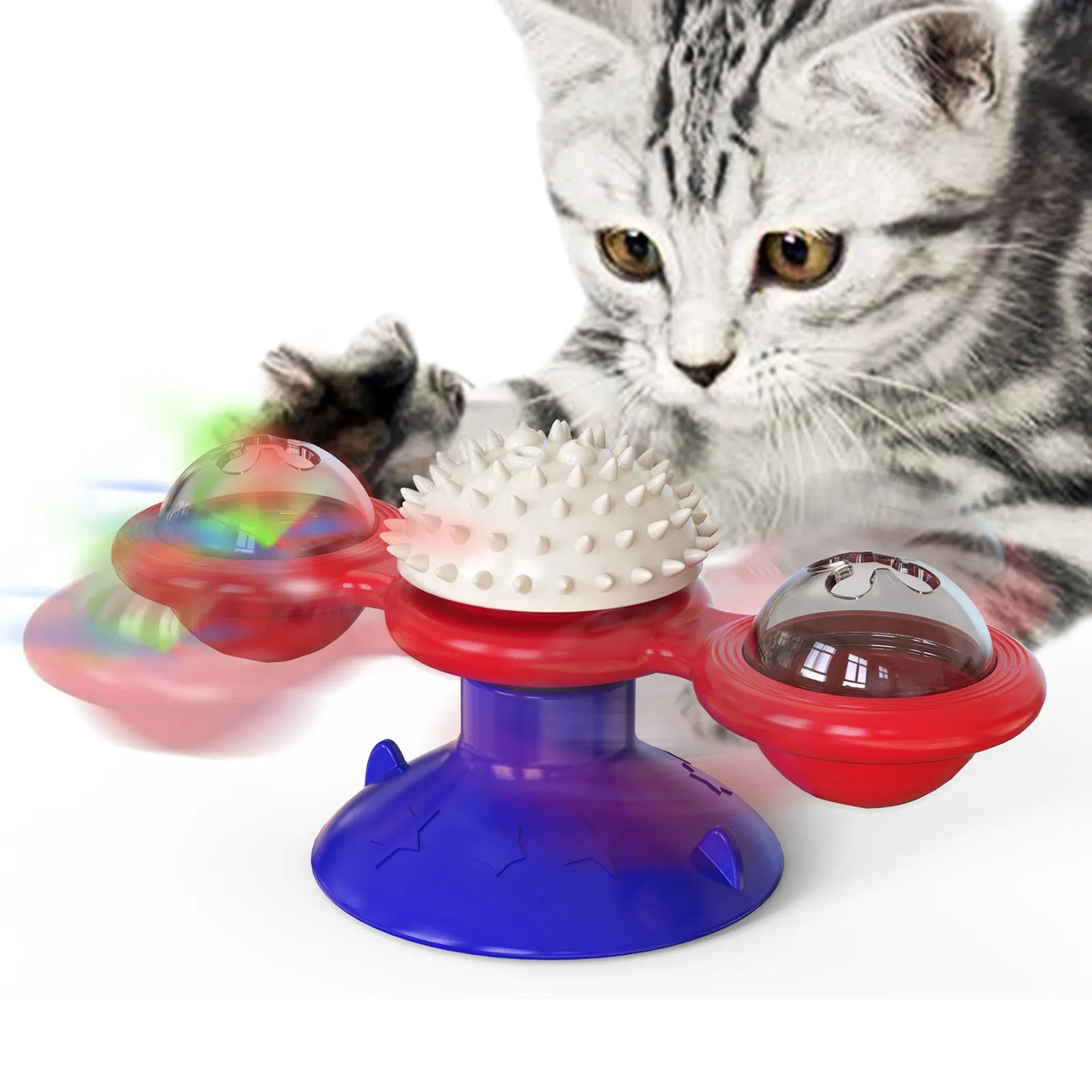 Interactive Windmill Cat Toy
