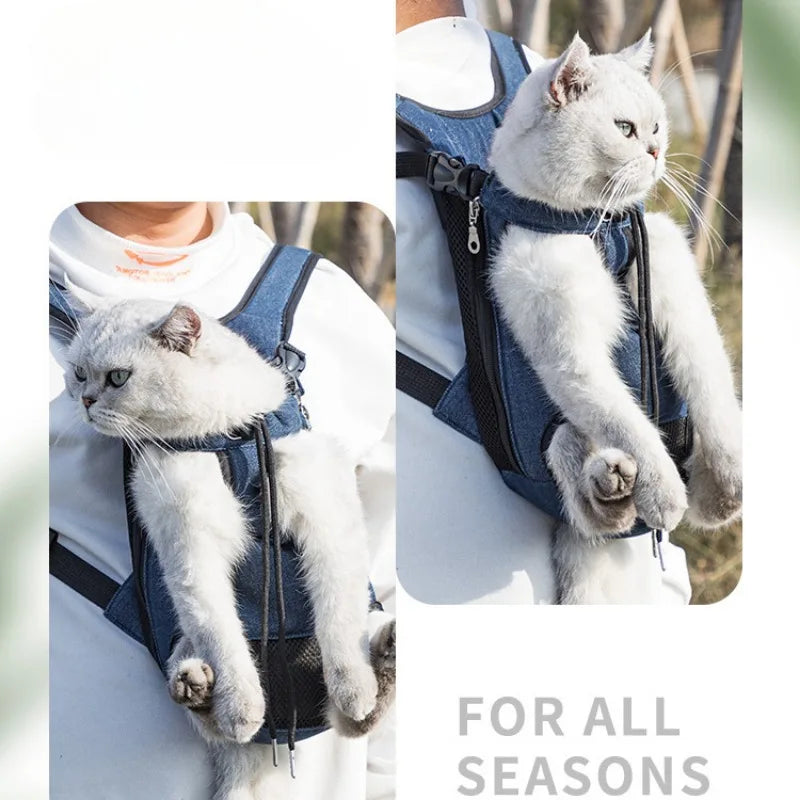 Mesh Carrier Front Bag for Small Dog Cats Outdoor