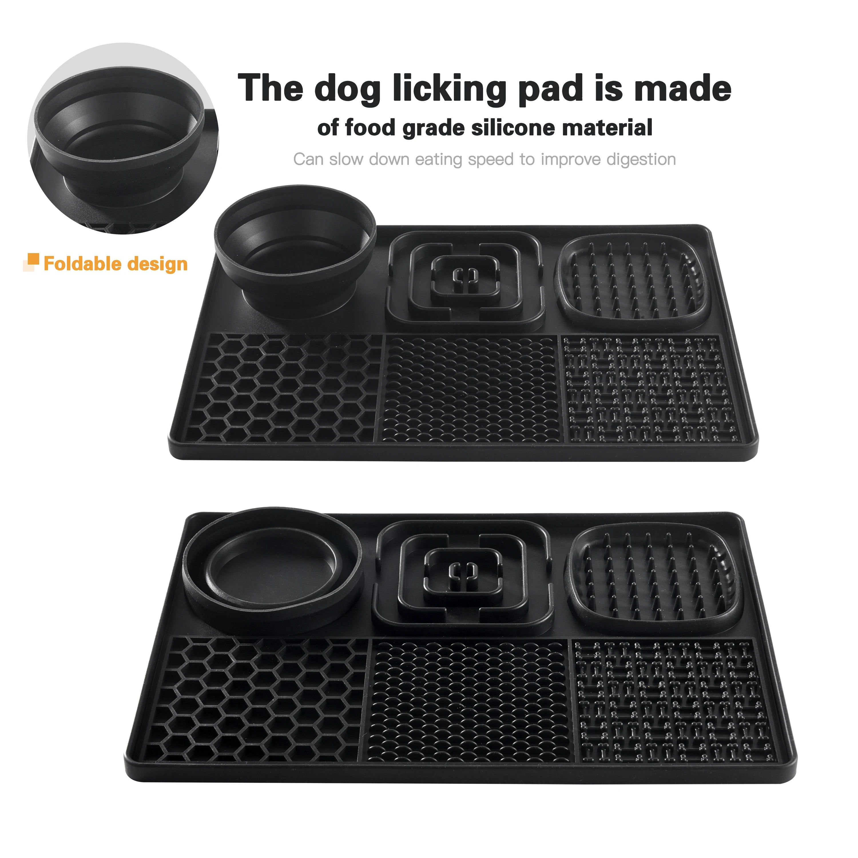 Slow feeder Silicone dog licking pad