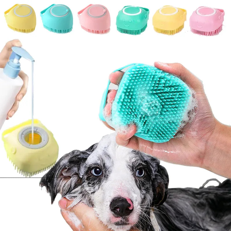 Soft Silicone Puppy Bath Scrubber