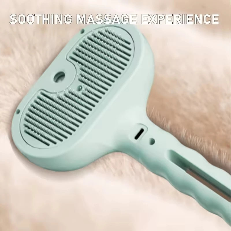 3in1 Pet Steam Spray Grooming Brush for Dogs Cats