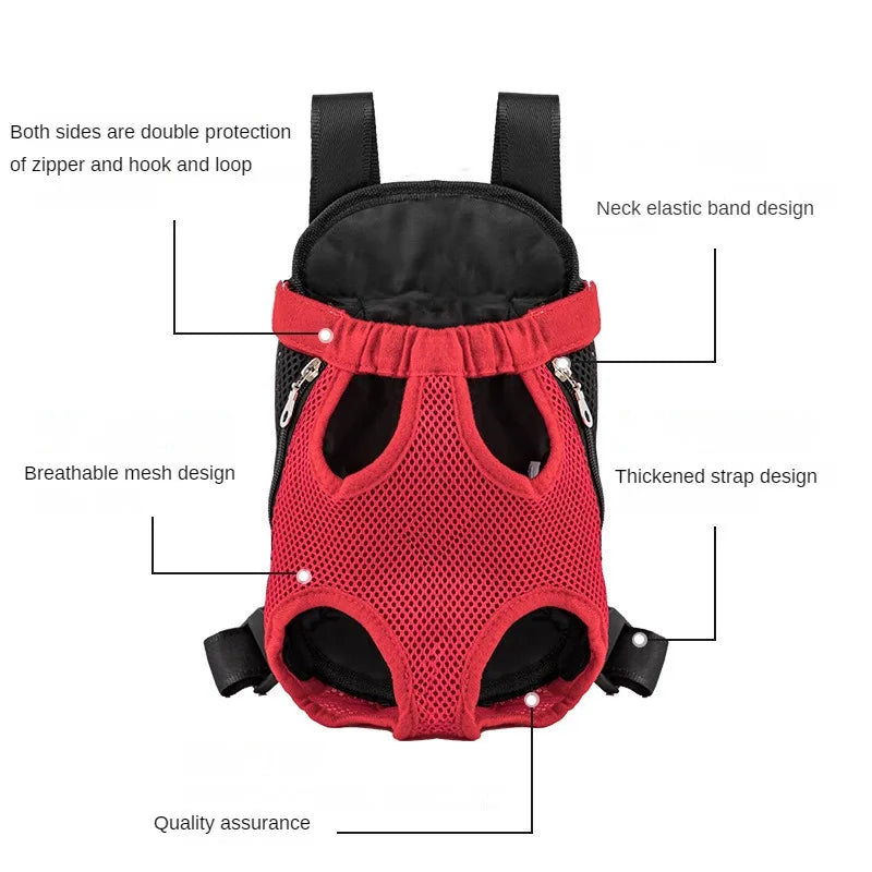 Mesh Carrier Front Bag for Small Dog Cats Outdoor