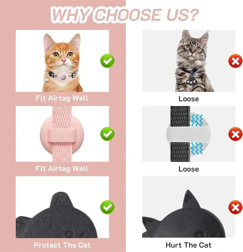 AirTag Compatible Safety Cat Collar