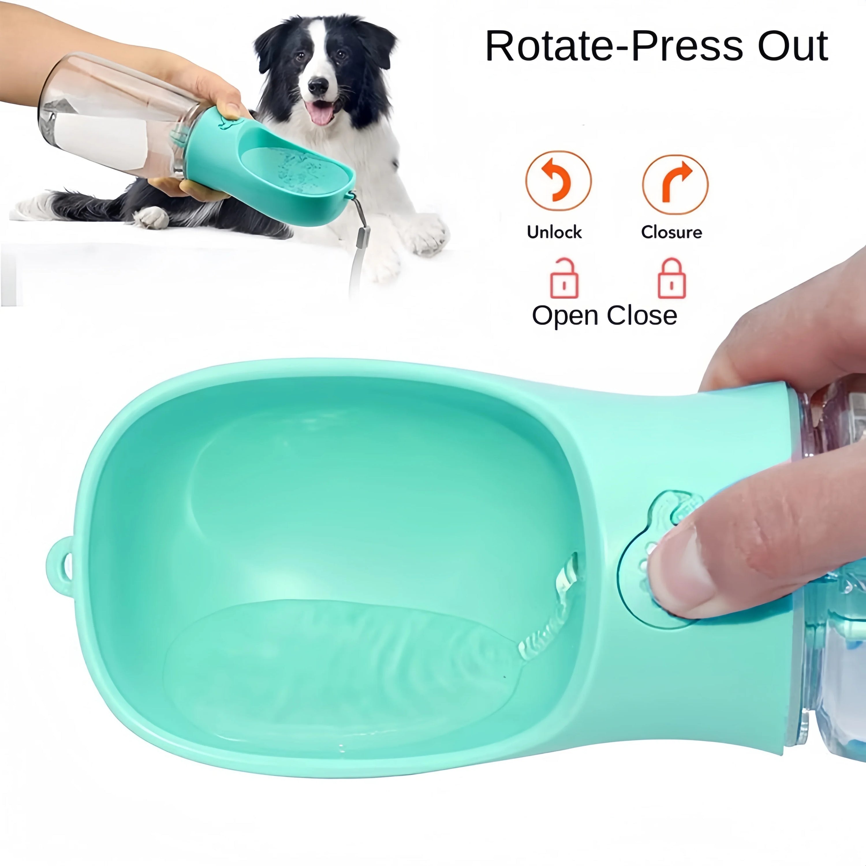 Bottle With Food Dispenser puppy water bottle