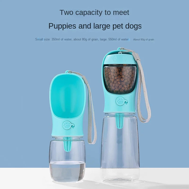 Bottle With Food Dispenser puppy water bottle